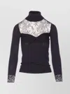 Valentino Knitwear With Bow And Sheer Panel In Multi