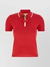 Valentino Knitwear With Cherry Detail And Polo Collar In Red