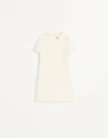 Valentino Kurzes Crepe Couture Kleid Frau Elfenbein 50