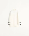 Valentino Kurzes Crepe Couture Kleid Frau Elfenbein 50 In Ivory