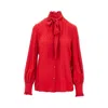 Valentino Schluppenbluse La Cour De Caur Aus Seide In Red