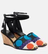 Valentino Garavani La Cruisette Wedge In Optical Pois Canvas 75mm Woman Multicolour 40