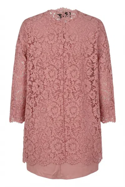 Valentino Lace Blouse In Pink
