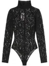 Valentino Lace Bodysuit In Black