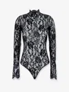 Valentino Lace Body Top In Black