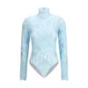 Valentino Long-sleeved Jumpsuit In Blue