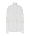 Valentino Lace-detail Blouse In White