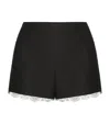 VALENTINO LACE-DETAIL SHORTS