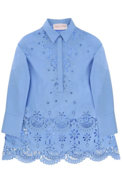 Valentino Lace Detailed Long In Blue