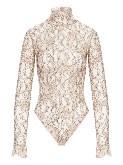 VALENTINO LACE HIGH-NECK BODYSUIT