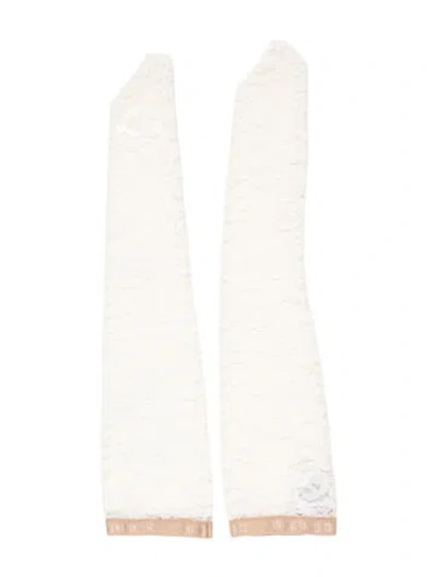 Pre-owned Valentino Lace Hosiery In Neutral