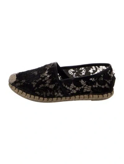 Pre-owned Valentino Garavani Lace Lace Pattern Espadrilles In Multi