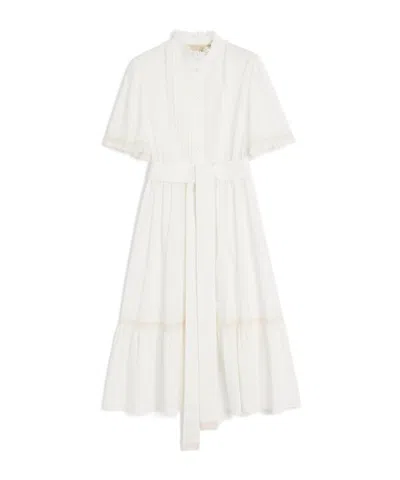 VALENTINO MIDI DRESS IN COTTON MUSLIN