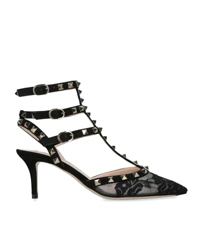 VALENTINO GARAVANI LACE ROCKSTUD PUMPS 65