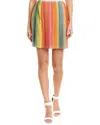 Shop Valentino Lace Silk-blend Mini Skirt