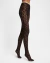 Valentino Lace Tights In Black