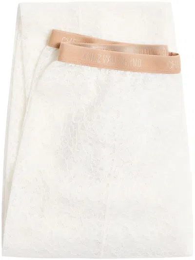 Valentino Lace Tights In White