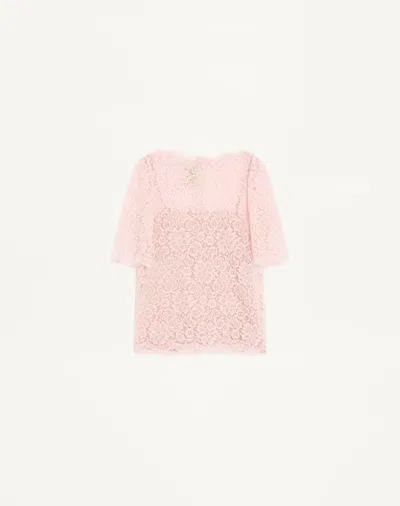 Valentino Lace Top Woman Pink 40