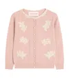 Valentino Embroidered Lace Cardigan In Pink