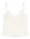 Valentino Lace-trim Top In Neutral