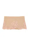 Valentino Lace-trimmed Cashmere Headband In Pink