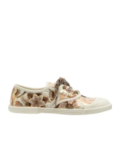 VALENTINO GARAVANI BAY BY BAY TRAINERS IN APRES L'HIVER JACQUARD FABRIC
