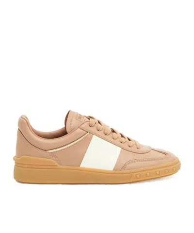 Valentino Garavani Valentino Upvillage Leather Sneaker In Beige