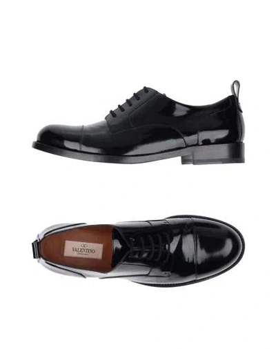 Valentino Garavani Lace-up Shoes In Black