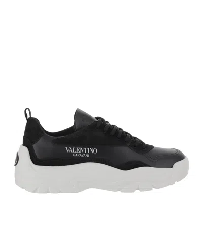 Valentino Garavani Black Leather Sneakers