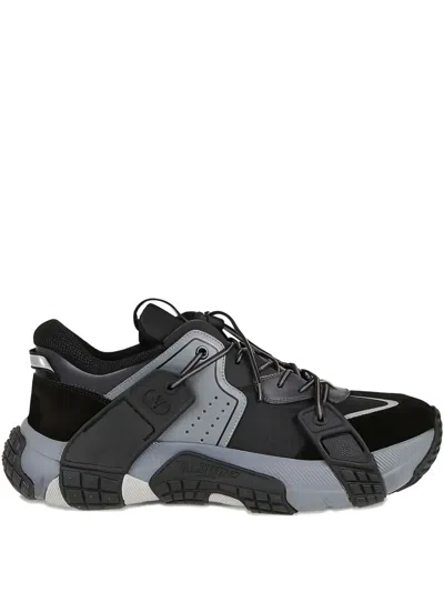 Valentino Garavani Lace-up Sneakers In Gray