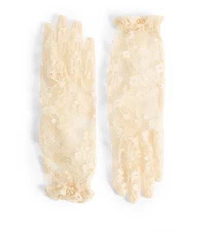 VALENTINO GARAVANI LACE VLOGO SIGNATURE GLOVES