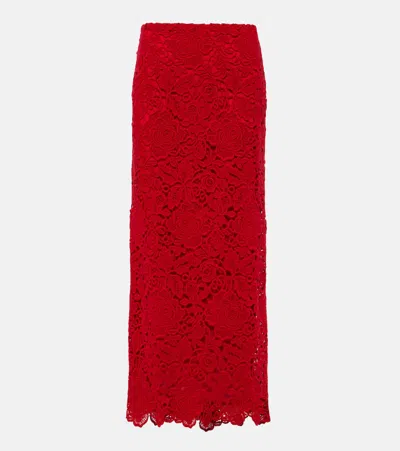 Valentino Maxirock In A-linie In Red
