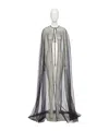 Valentino Laced Cloak In Gray