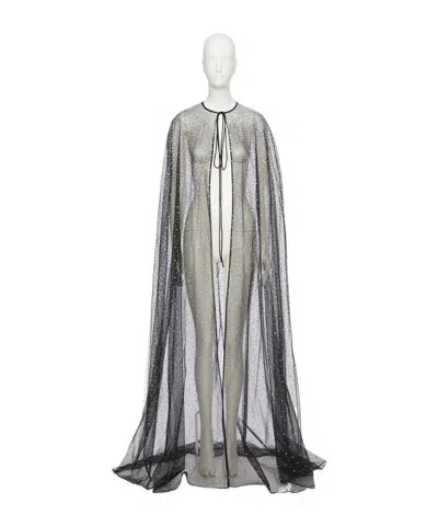 Valentino Laced Cloak In Gray