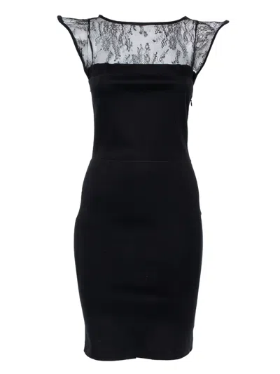 Pre-owned Valentino Laced Dress In Black