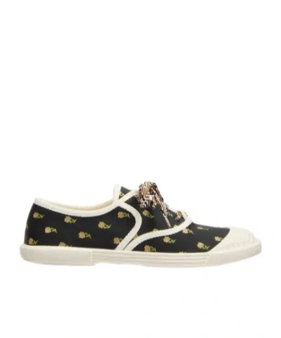 VALENTINO GARAVANI BAY BY BAY TRAINERS IN PAPIER FLORAL FABRIC