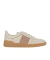 Valentino Upvillage Low-top Leather Sneakers In Nude