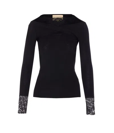 VALENTINO LACES LONG SLEEVES TOP
