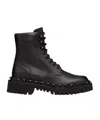 Valentino Lacing Short Boots In Black
