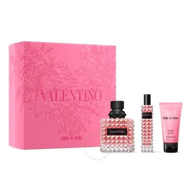 Valentino Ladies Donna Born In Roma Gift Set Fragrances 3614274162998 In Pink