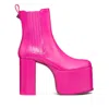 Valentino One Stud Platform Boots In Pink