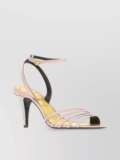 VALENTINO GARAVANI LADY CRUSH LEATHER SANDALS