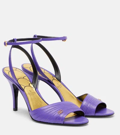 VALENTINO GARAVANI LADYCRUSH 85 LEATHER SANDALS