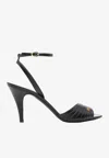Valentino Ladycrush Mini Sandals With 8.5 Cm Heel In Black