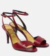 Valentino Ladycrush Stiletto Heel Sandal T85 In Red
