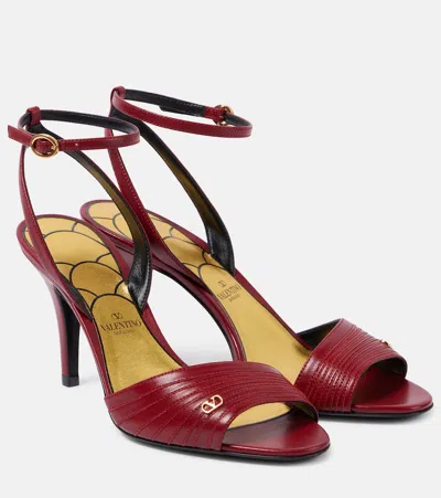 VALENTINO GARAVANI LADYCRUSH 85 LEATHER SANDALS