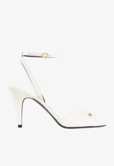 VALENTINO GARAVANI LADYCRUSH 85 LEATHER SANDALS