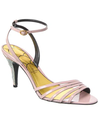 Valentino Garavani Valentino Ladycrush 85 Patent Sandal In Pink