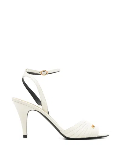 Pre-owned Valentino Garavani Ladycrush Ankle-strap Sandals In Neutrals