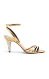 Valentino Adycrush 85 Heeled Sandals In Gold